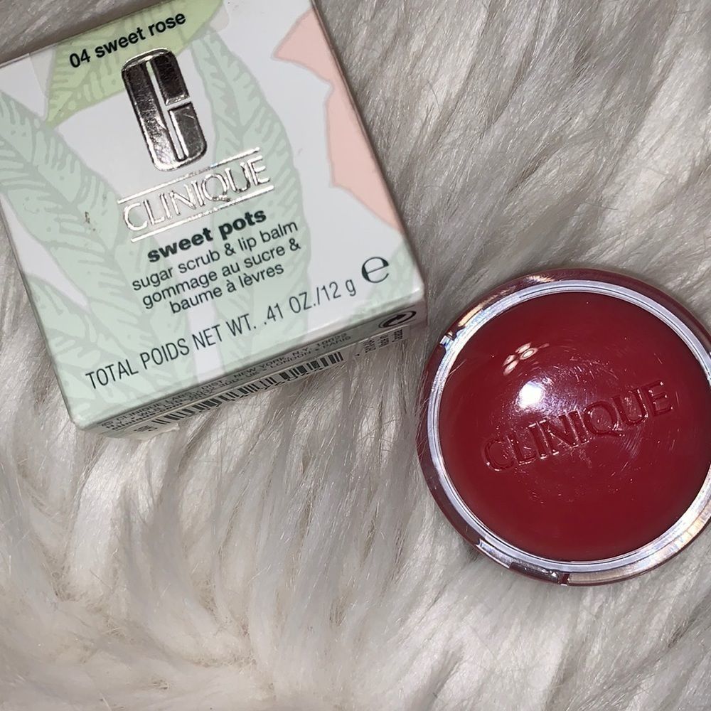 Clinique sweet pots sugar scrub & lip balm